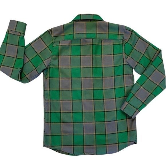 DIXXON Flannel Shirt DFC Green Gray & Yellow Plaid The Auld Pub pattern. Large - Picture 2 of 8